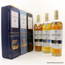 Macallan 12 Triple Cask Double Cask And Sherry Oak Cask 3 X 70cl