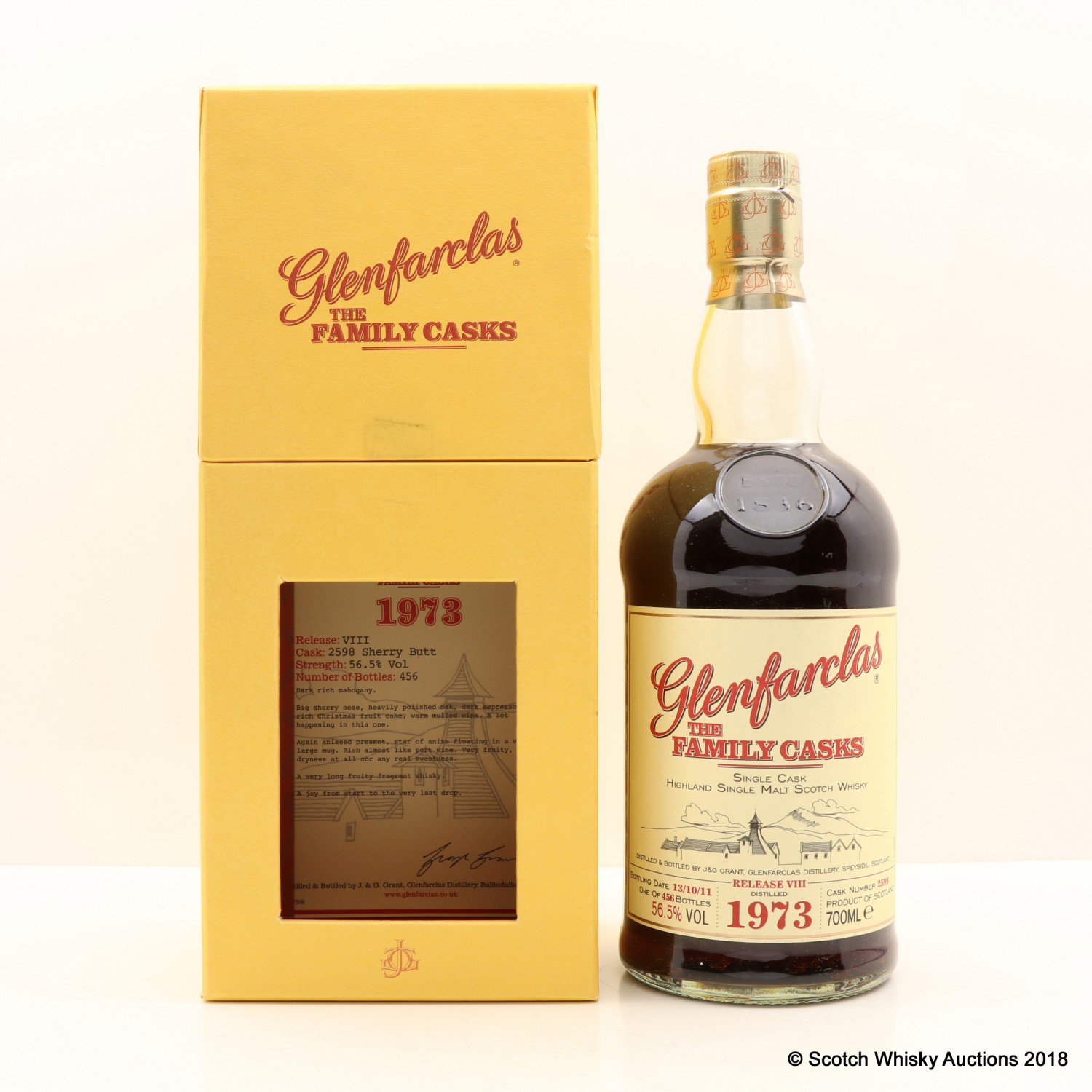 Glenfarclas 1973 Family Cask 2598 The 93rd Auction Scotch Whisky Auctions