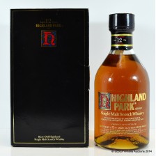 Highland Park 12 Clear Gold Print Label