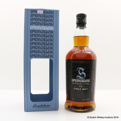 Scotch Whisky Auctions The 94th Auction Springbank 1996 18