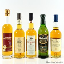 CLYNELISH 14 YEAR OLD  OBAN 14 YEAR OLD  BENROMACH 10 YEAR OLD  GLENFIDDICH 12 YEAR OLD   TALISKER 10 YEAR OLD 5 X 20CL