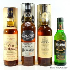 Glengoyne 10 For Glenmount Oban 14 Old Fettercairn 10 Glenfiddich 12 20cl