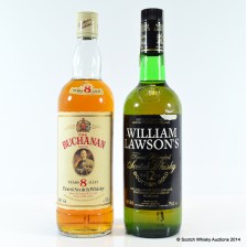Buchanan 8 Blended Whisky William Lawson 12 Scottish Gold