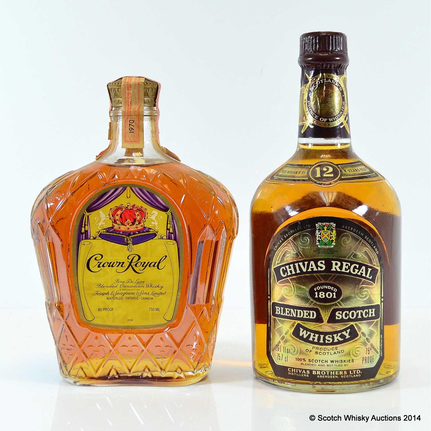 Chivas Regal 12年 & Crown  1968セット Chivas Regal 12年 & Crown Royal 1968セット