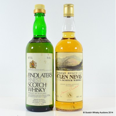 Findlater's Finest Scotch Whisky 75cl & Glen Nevis Finest Reserve 75cl