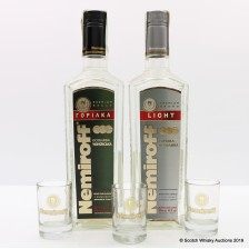 NEMIROFF VODKA GIFT SET 2 X 70CL WITH GLASSES