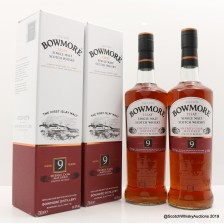BOWMORE 9 YEAR OLD SHERRY CASK 2 X 70CL