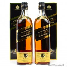 JOHNNIE WALKER BLACK LABEL X 2