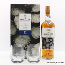 MACALLAN 12 YEAR OLD DOUBLE CASK GLASSES LIMITED EDITION GIFT SET