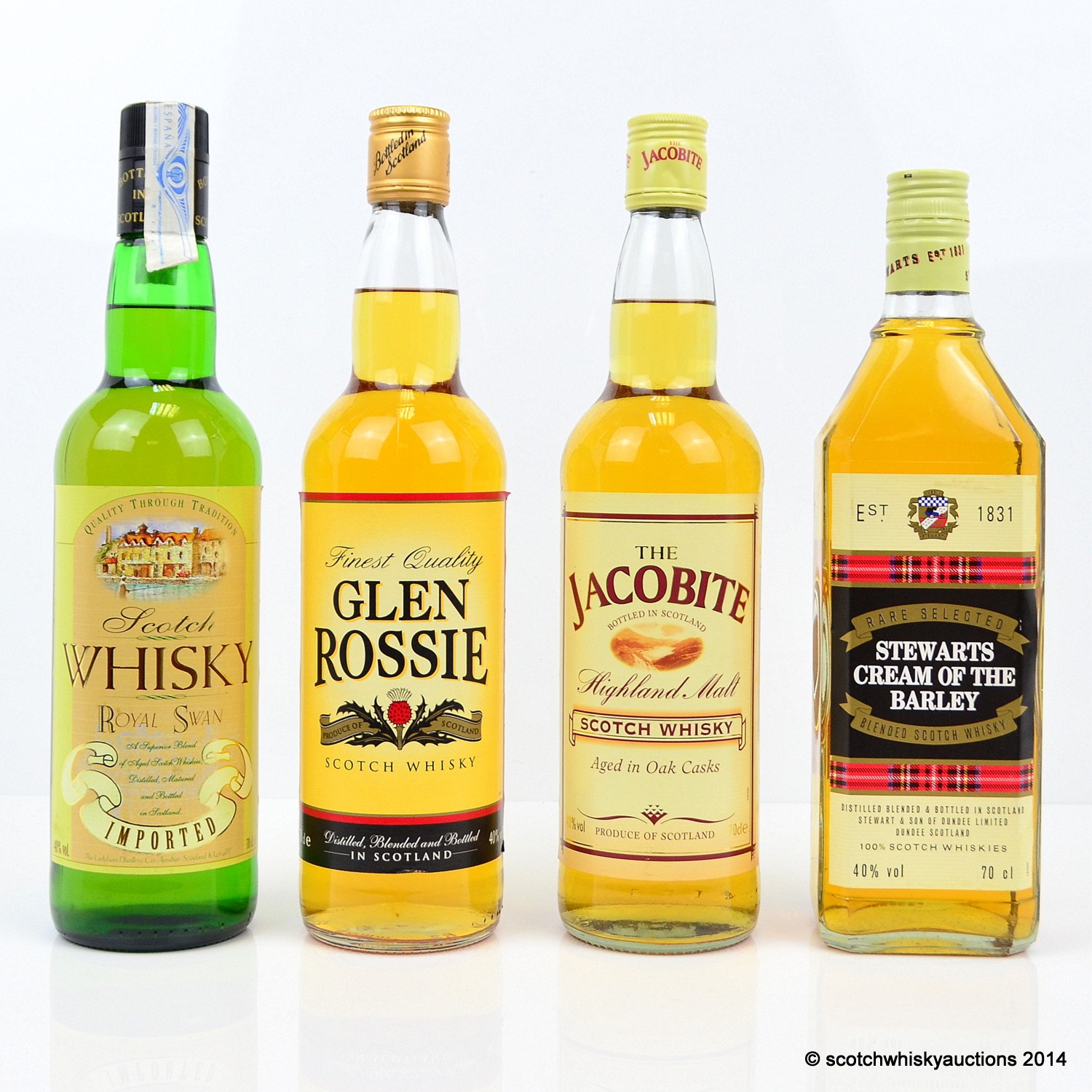 Scotch Whisky Auctions The 40th Auction Assorted Blended Whiskies x 4 Including The Jacobite