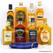 ASSORTED WHISKIES X 8 INCLUDING BLAIRMHOR PURE MALT