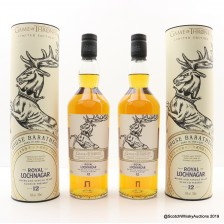 ROYAL LOCHNAGAR 12 YEAR OLD GAME OF THRONES  HOUSE BARATHEON  2 X 70CL