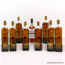 Johnnie Walker Blue Label Duty Free Editions 8 X Macallan 2002 Exceptional Cask 2 2017 Release
