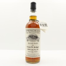 SPRINGBANK 1999 PRIVATE CASK  247 FOR ERNST W  KRUGER
