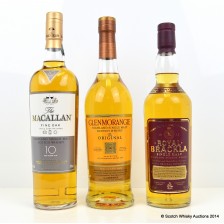Macallan Fine Oak 10 Glenmorangie 10 Royal Brackla