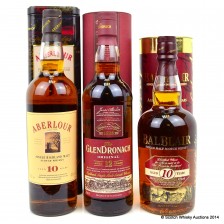 Aberlour 10 Glendronach Original 12 Balblair 10