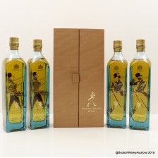Johnnie Walker Blue Label Striding Man Through The Years Collection 4 X 20cl