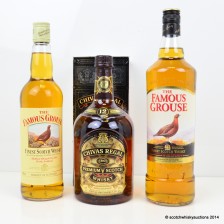 FAMOUS GROUSE  FAMOUS GROUSE 1L   CHIVAS REGAL 12 YEAR OLD 1L