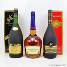 REMY MARTIN NAPOLEON COGNAC 1L  COURVOISIER VS 1L   REMY MARTIN VSOP COGNAC 1L