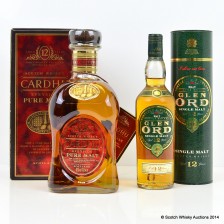 CARDHU 12 YEAR OLD   GLEN ORD 12 YEAR OLD 20CL