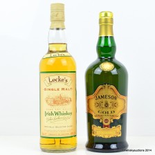 LOCKE S SINGLE MALT IRISH WHISKEY   JAMESON GOLD 75CL