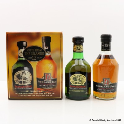 Bunnahabhain 12 Year Old 35cl & Highland Park 12 Year Old 35cl