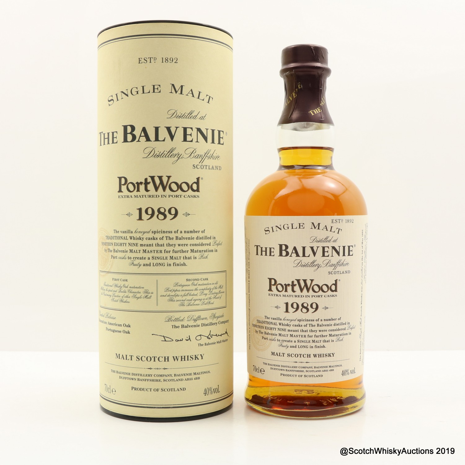 Balvenie 1989 PortWood The 96th Auction Scotch Whisky Auctions