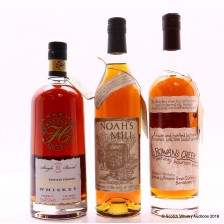 PARKER S HERITAGE COLLECTION 11 YEAR OLD BOURBON WHISKEY  NOAH S MILL KENTUCKY BOURBON   ROWAN S CREEK SMALL BATCH BOURBON 3 X 75CL