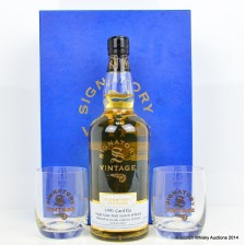 CAOL ILA 1991 10 YEAR OLD SIGNATORY SET WITH GLASSES