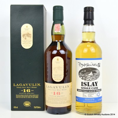 Lagavulin 16 Year Old & Laphroaig 1999 Single Cask Royal Mile Whiskies