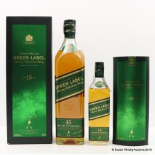 Johnnie Walker Green Label 15 70cl With Matching 20cl
