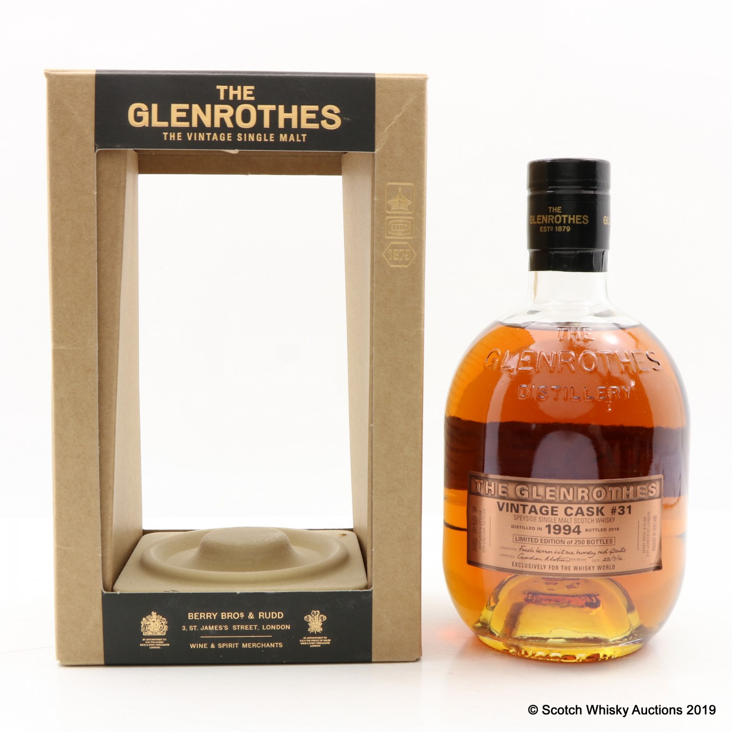 Glenrothes 1994 Vintage Cask 31 The 97th Auction Scotch Whisky