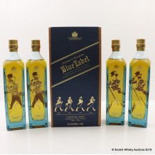 Johnnie Walker Blue Label Striding Man Collection 4 X 20cl
