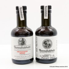 BUNNAHABHAIN 11 YEAR OLD MUSCAT FINISH HAND FILLED   14 YEAR OLD MOINE PX CASK HAND FILLED 2 X 20CL