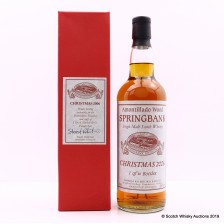 Springbank Christmas 2006 Amontillado Wood Private Bottling For Staff