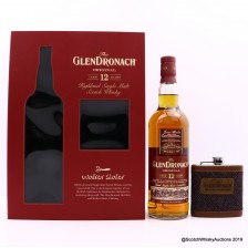Glendronach 12 Walker Slater Hip Flask Gift Pack