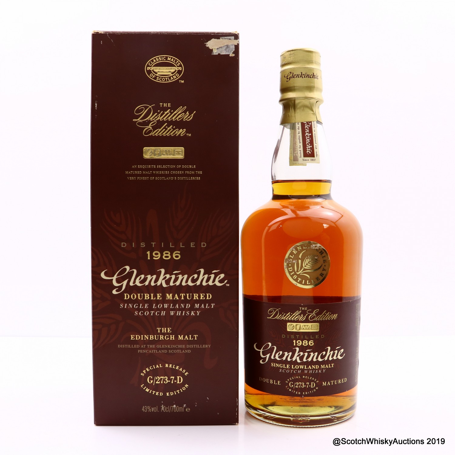 Glenkinchie 1986 Distillers Edition The 98th Auction Scotch Whisky