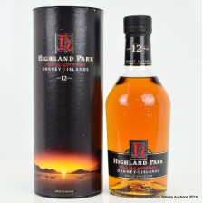 HIGHLAND PARK 12 YEAR OLD RED H OVER BLACK LABEL
