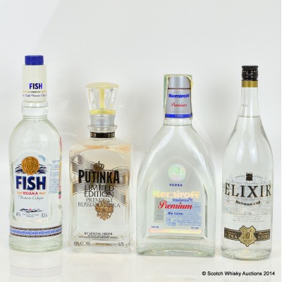 Russian Vodka 2 x 50cl, 70cl & 75cl