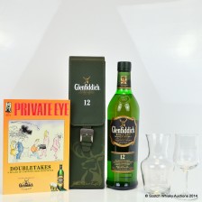 Glenfiddich 12 With Water Jug Tasting Glass Private Eye Special Edition