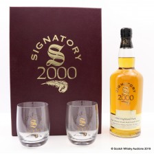 Highland Park 1988 10 Signatory Millennium Edition With Glasses Set