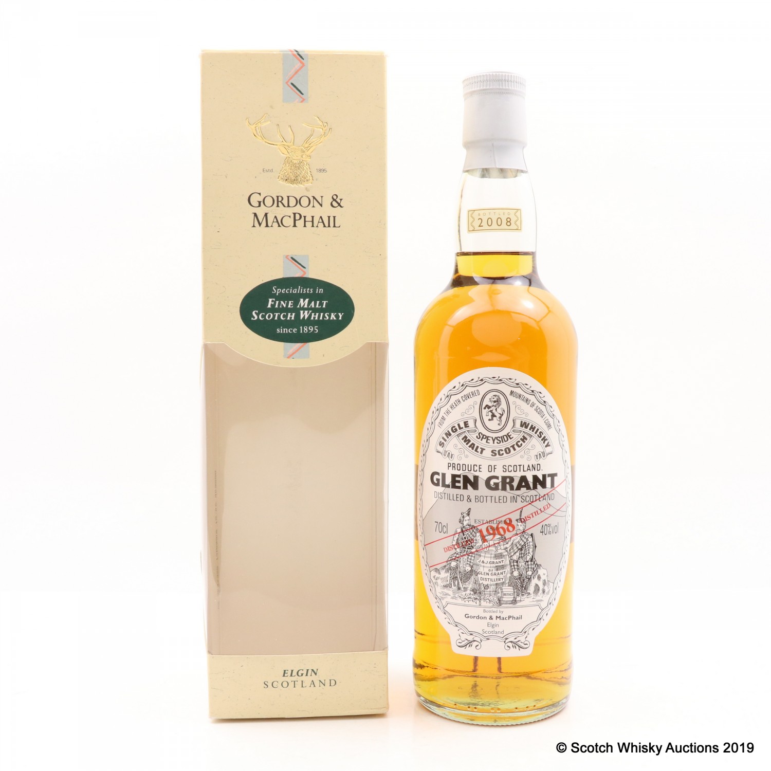 Glen Grant 1968 Gordon & MacPhail The 101st Auction Scotch Whisky