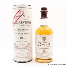 BALVENIE 15 YEAR OLD SINGLE BARREL IN HONOUR OF SANDY GRANT GORDON IN HIS 65TH YEAR