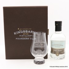 KINGSBARNS DISTILLERY FOUNDERS CLUB SPIRIT DRINK 20CL  GLASS   BADGE