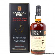 HIGHLAND PARK VINTAGE 1980 WITH LETTER