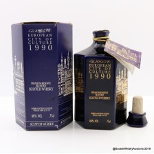 Glasgow European City Of Culture 1990 Ceramic Decanter