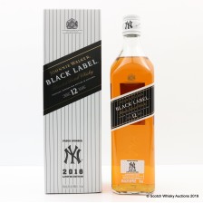 Johnnie Walker Black Label 12 Year Old Blended Scotch Whisky New York Yankees 2018