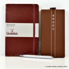 GLENFIDDICH MOLESKIN NOTEBOOK   GLENFIDDICH CROSS PEN