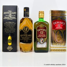 ANTIQUARY 12 YEAR OLD 75CL   DEWAR S ANCESTOR 12 YEAR OLD