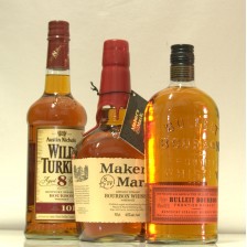 BULLEIT BOURBON  MAKER S MARK   WILD TURKEY